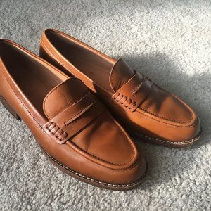 Madewell Elinor Loafer Leather Chestnut